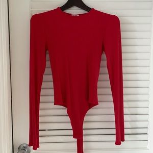 Red Re/Done Bodysuit